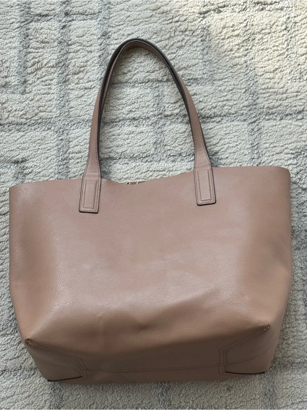 Kate Spade Arch Place Mya Breezy Floral Reversible to beige tote MISSING POUCH